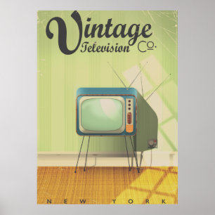 Vintage Television Co. reclamefilter Poster