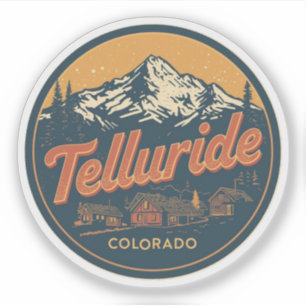 vintage Telluride colorado natuur buiten cadeaus Sticker