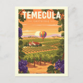 Vintage Temecula California Briefkaart (Voorkant)