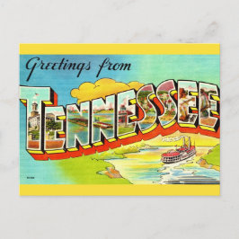 Vintage Tennessee Groet Ansichtkaart Briefkaart