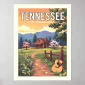 Vintage Tennessee Poster (Voorkant)