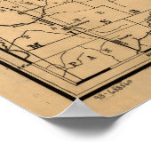 Vintage Tennessee Railroad Map (1888) Poster (Hoek)