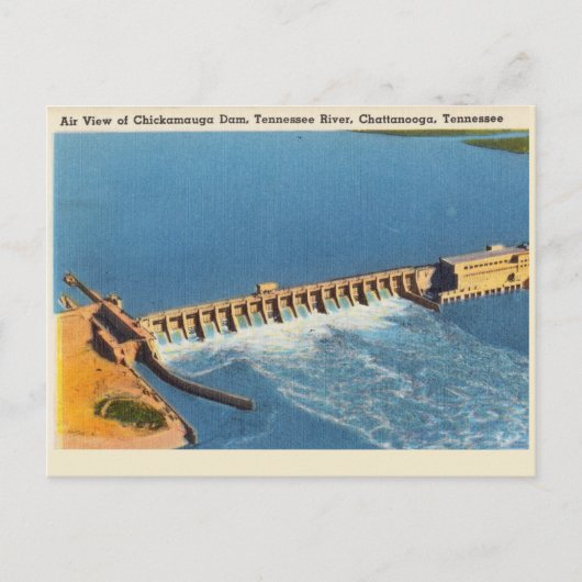 Vintage Tennessee River, Chattanooga, Tennessee Briefkaart (Voorkant)