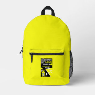 Vintage Tennis Lemonade Bedrukte Rugzak