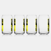 Vintage Tennis Lemonade Blikvorm Glas (Rechts)