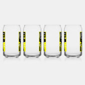 Vintage Tennis Lemonade Blikvorm Glas (Links)