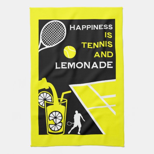 Vintage Tennis Lemonade Theedoek (Verticaal)