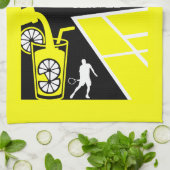 Vintage Tennis Lemonade Theedoek (Gevouwen)