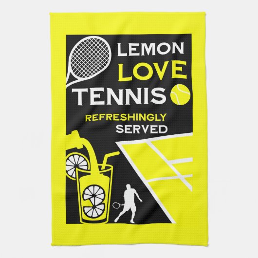 Vintage Tennis Lemonade Theedoek (Verticaal)