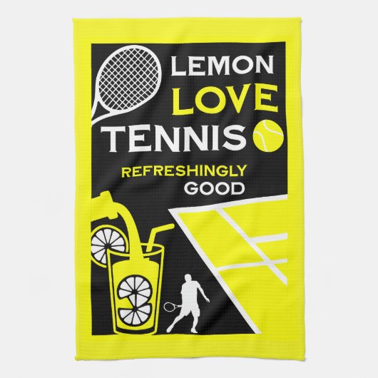 Vintage Tennis Lemonade Theedoek (Verticaal)