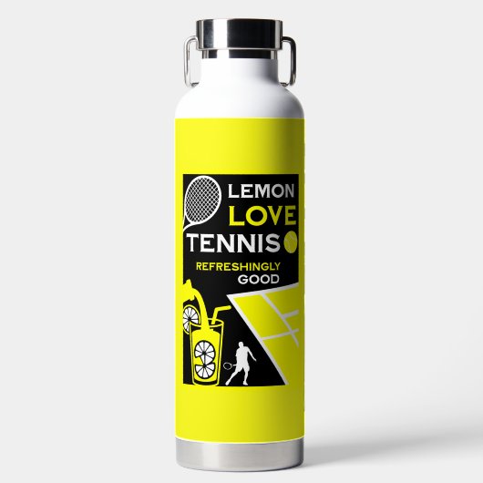 Vintage Tennis Lemonade Waterfles (Voorkant)