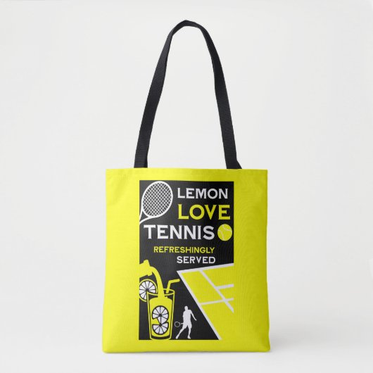 Vintage Tennis Limonade Tote Bag (Voorkant)