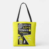 Vintage Tennis Limonade Tote Bag (Achterkant)