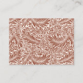 Vintage Terracotta Wildflower Raffle Informatiekaartje (Achterkant)