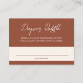 Vintage Terracotta Wildflower Raffle Informatiekaartje (Voorkant)