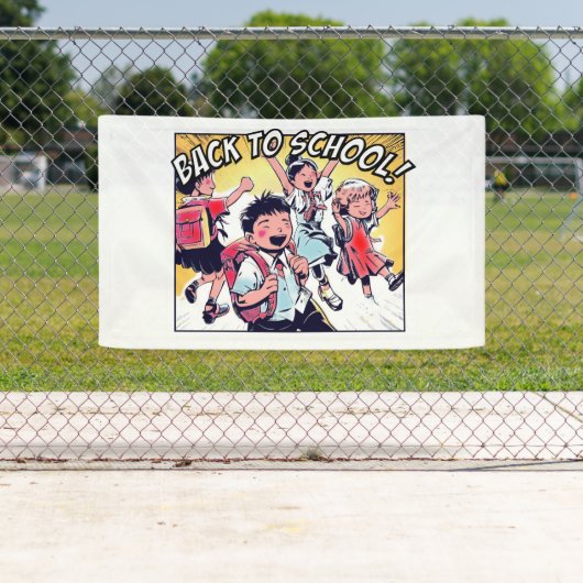 Vintage Terug naar school Spandoek (Insitu)