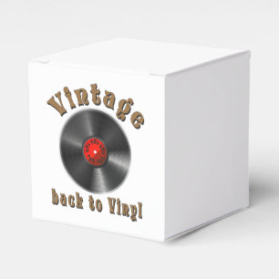Vintage - Terug naar Vinyl is het record terug Bedankdoosjes