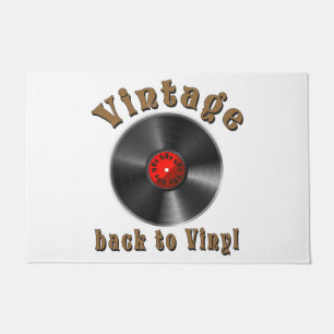 Vintage - Terug naar Vinyl is het record terug Deurmat