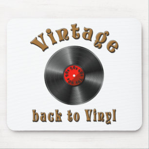 Vintage - Terug naar Vinyl is het record terug Muismat
