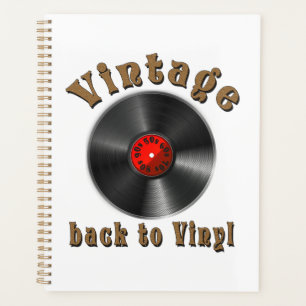 Vintage - Terug naar Vinyl is het record terug Planner