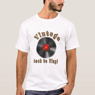 Vintage - Terug naar Vinyl is het record terug T-shirt