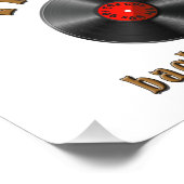 Vintage Terug naar Vinylplaat Kunst Foto Afdruk (Hoek)