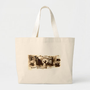 Vintage Tesla Letterhead Grote Tote Bag