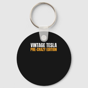 Vintage Tesla - Pre-crazy Editie Magneet of Sticke Sleutelhanger