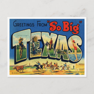 Vintage Texas Briefkaart