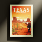 Vintage Texas Briefkaart