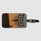 Vintage Texas Cowboy Bagagelabel (Voorkant (horizontaal))
