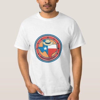 Vintage Texas Cowboy Hoed Staatsvlag Heren T-Shirt