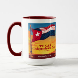 Vintage Texas Flag 1836 Patriotic Gift Mok