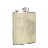 Vintage Texas Highway Map (1919) Heupfles (Rechts)