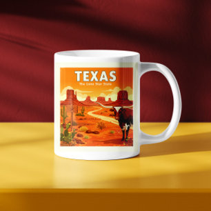 Vintage Texas Koffiemok