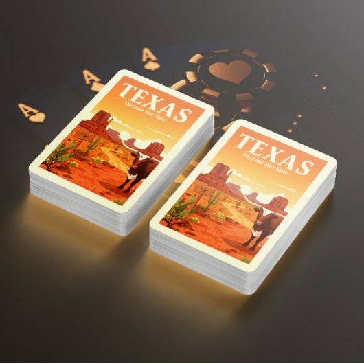Vintage Texas Pokerkaarten