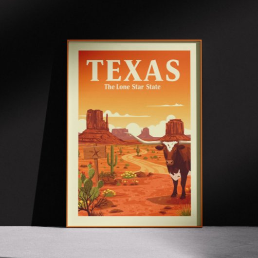 Vintage Texas Poster