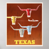 Vintage Texas Poster (Voorkant)