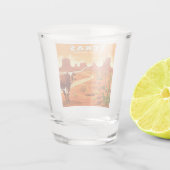 Vintage Texas Shot Glas (Achterkant)