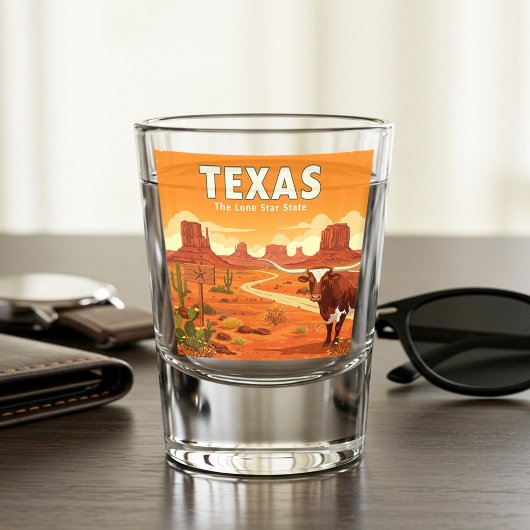 Vintage Texas Shot Glas