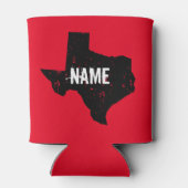 Vintage Texas: silhouette bier kan houder zijn Blikjeskoeler (Achterkant)