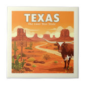 Vintage Texas Tegeltje (Voorkant)