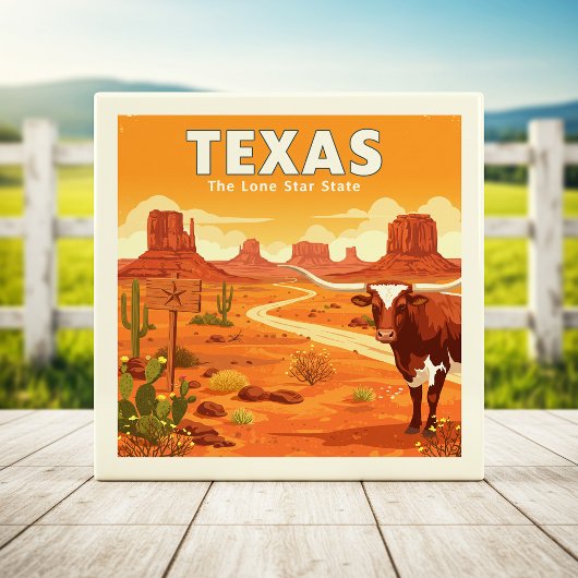 Vintage Texas Tegeltje