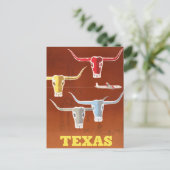 Vintage Texas Travel Briefkaart (Staand voorkant)