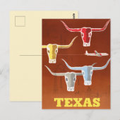 Vintage Texas Travel Briefkaart (Voorkant / Achterkant)