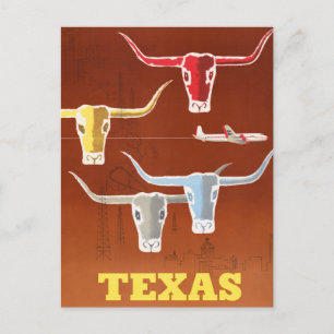 Vintage Texas Travel Briefkaart