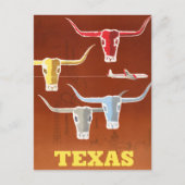 Vintage Texas Travel Briefkaart (Voorkant)