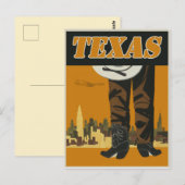 Vintage Texas Travel Briefkaart (Voorkant / Achterkant)