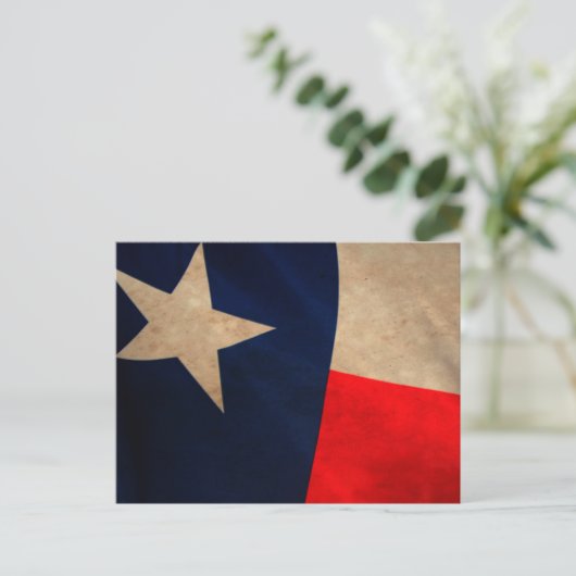 Vintage Texas Vlag Briefkaart (Staand voorkant)