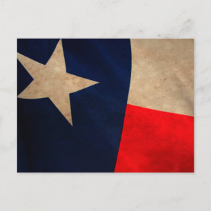 Vintage Texas Vlag Briefkaart